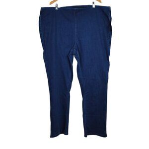 D&Co Signature Jeans 28W Womens QVC Elastic Waistband Comfort Denim Stretch